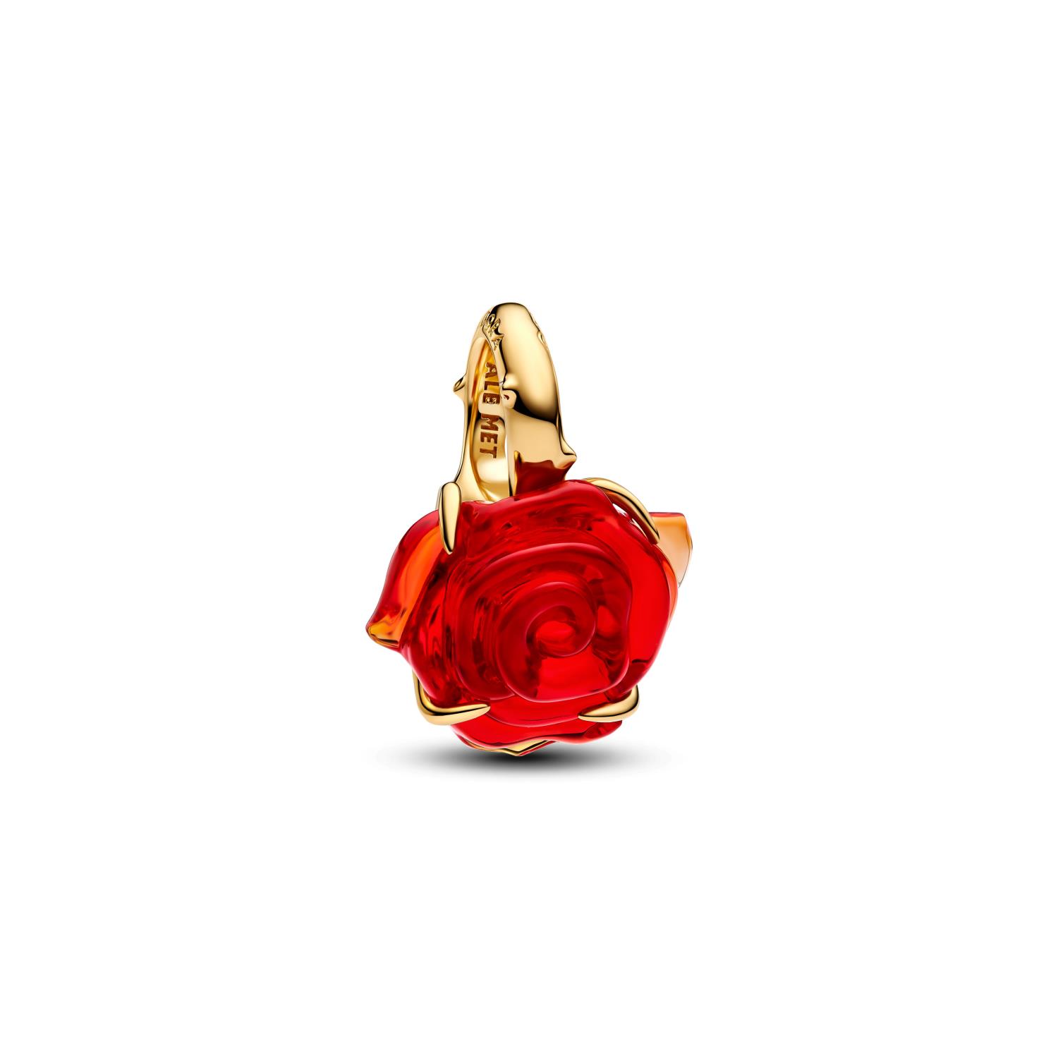 Pandora -  Disney, La Bella e la Bestia, Rosa Incantata Vetro di Murano Ref. 764018C01 - PANDORA