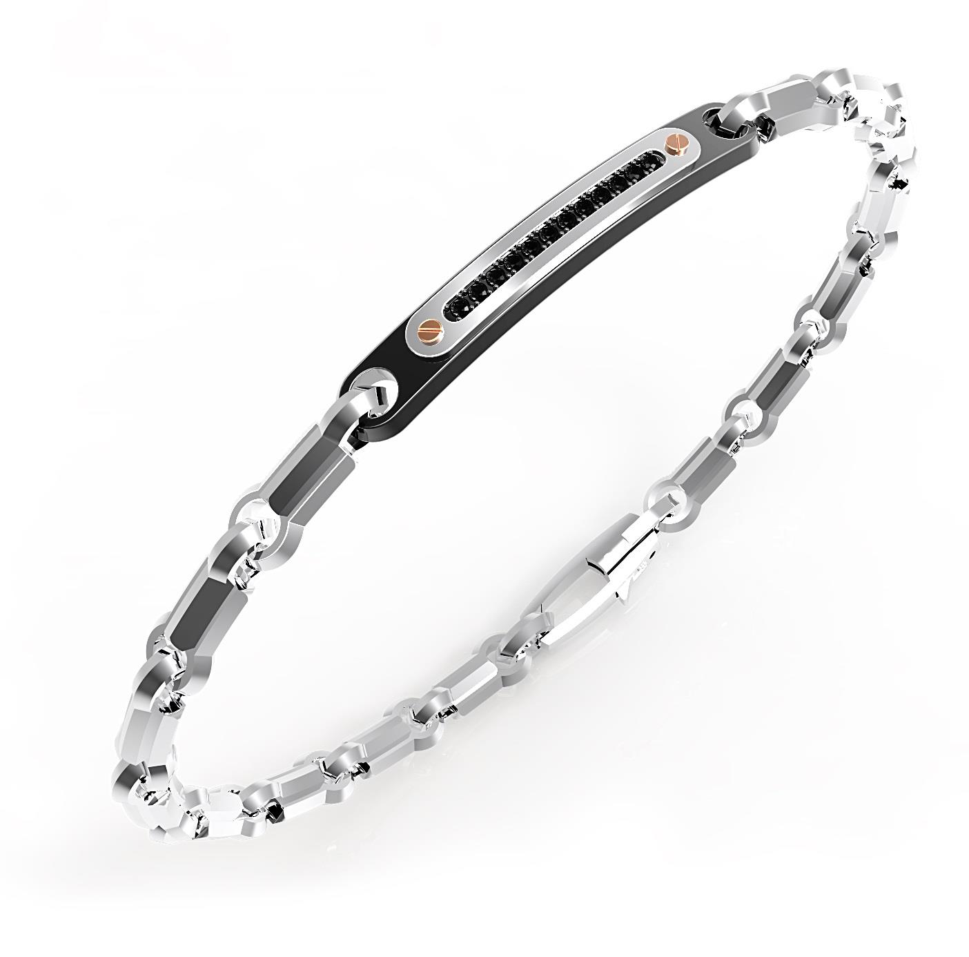 Bracciale Zancan da uomo in Acciaio Ref. EHB087 - ZANCAN