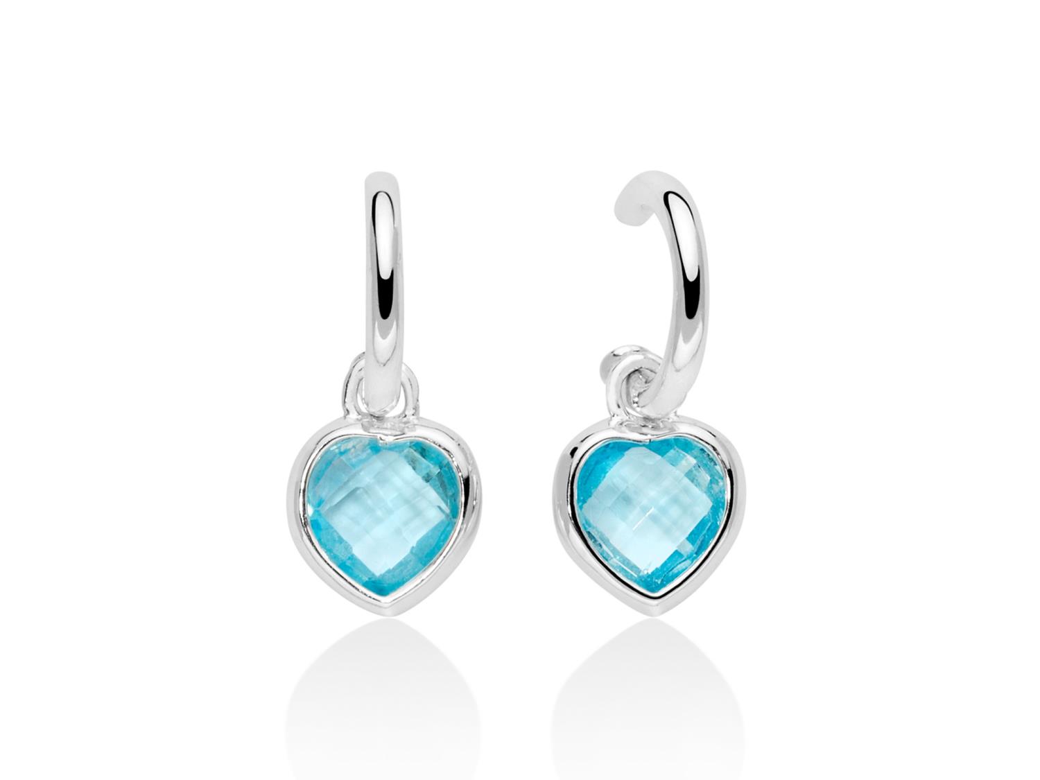 Orecchini  Miluna Gemma del Cielo con Topazio a cuore Ref. ERD2568 - MILUNA