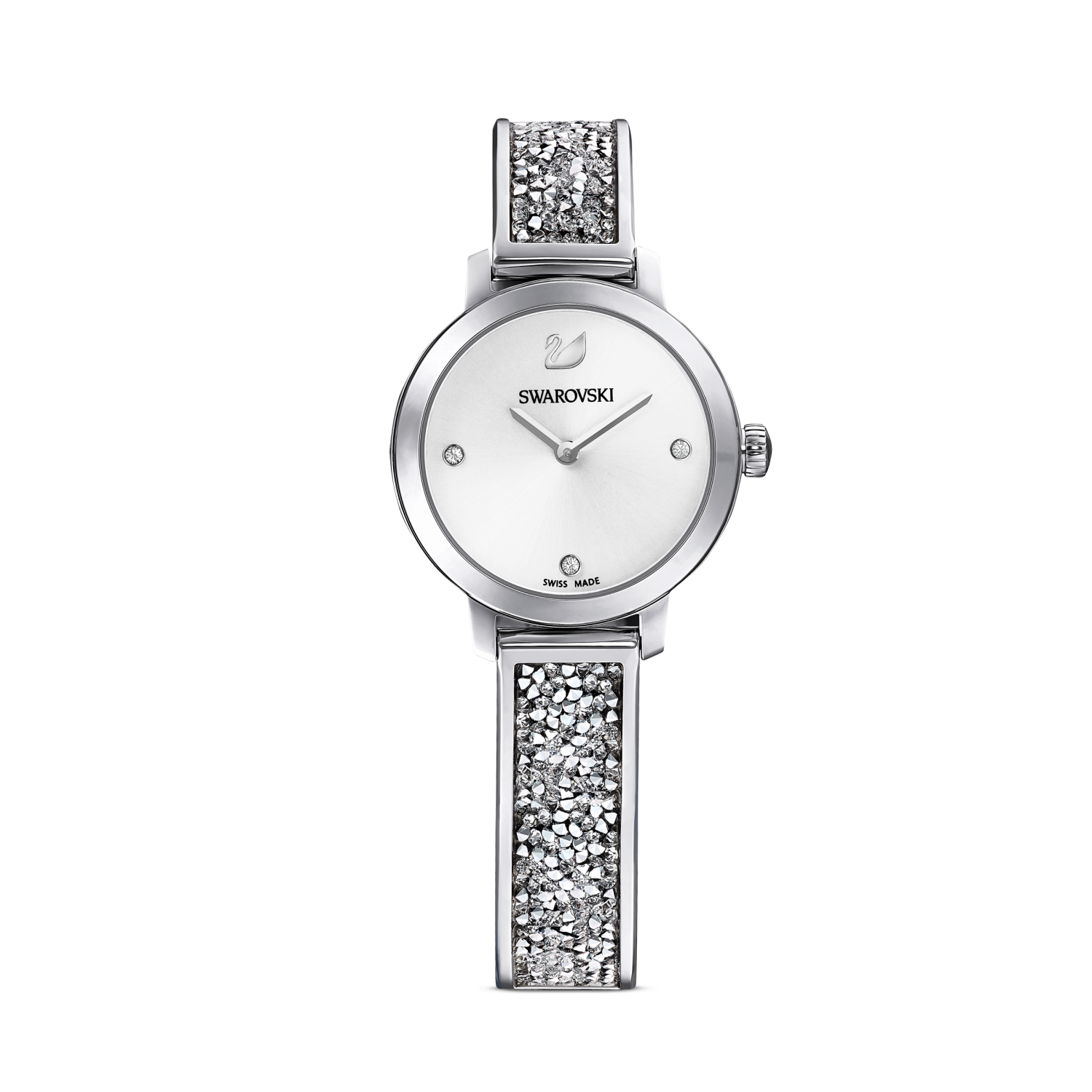 Swarovski - Orologio Cosmic Rock, Bracciale di metallo, Tono argentato, Acciaio inossidabile Ref. 5376080 - SWAROVSKI