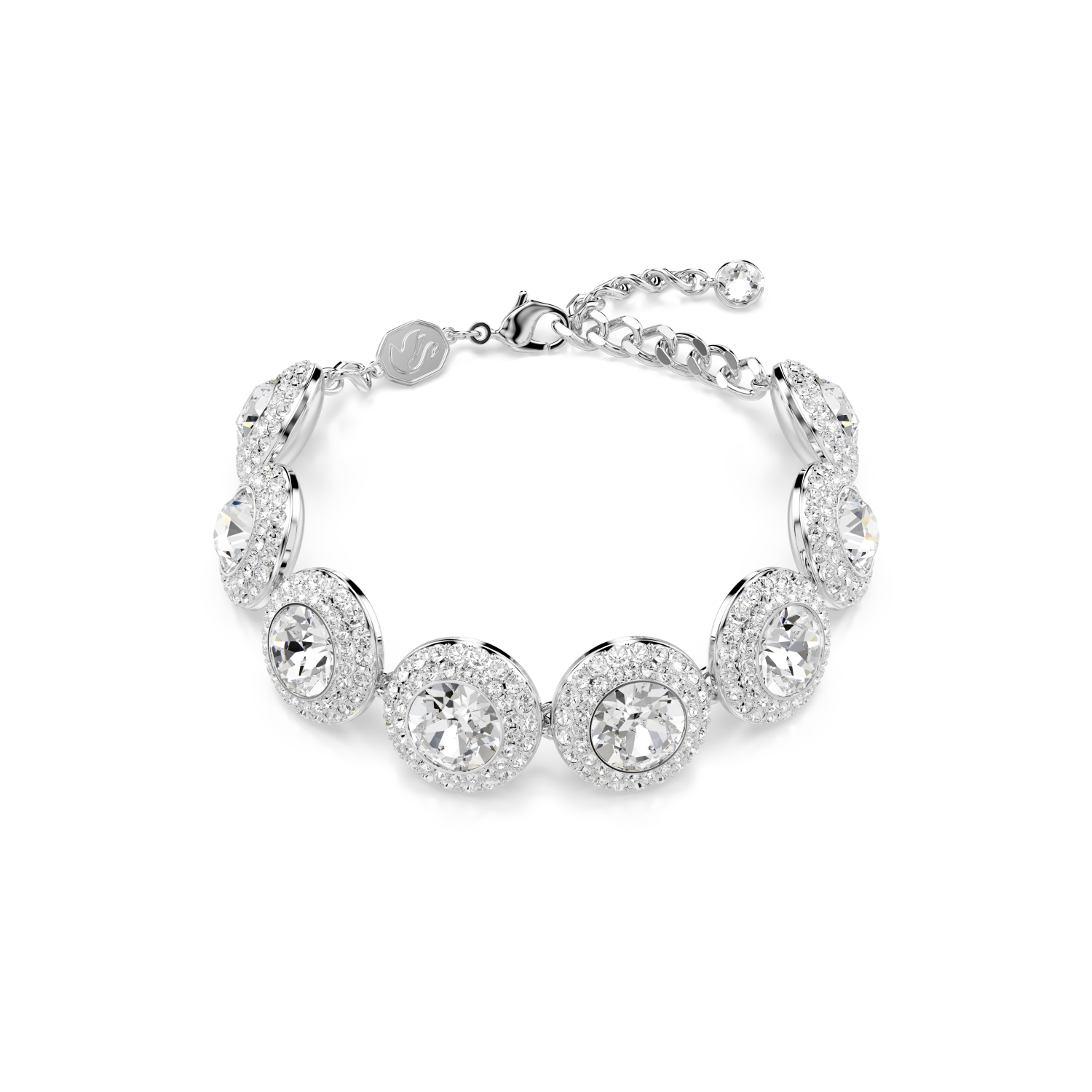 Swarovski - Braccialetto Una Angelic, Bianco, Placcato rodio Ref. 5735343 - SWAROVSKI