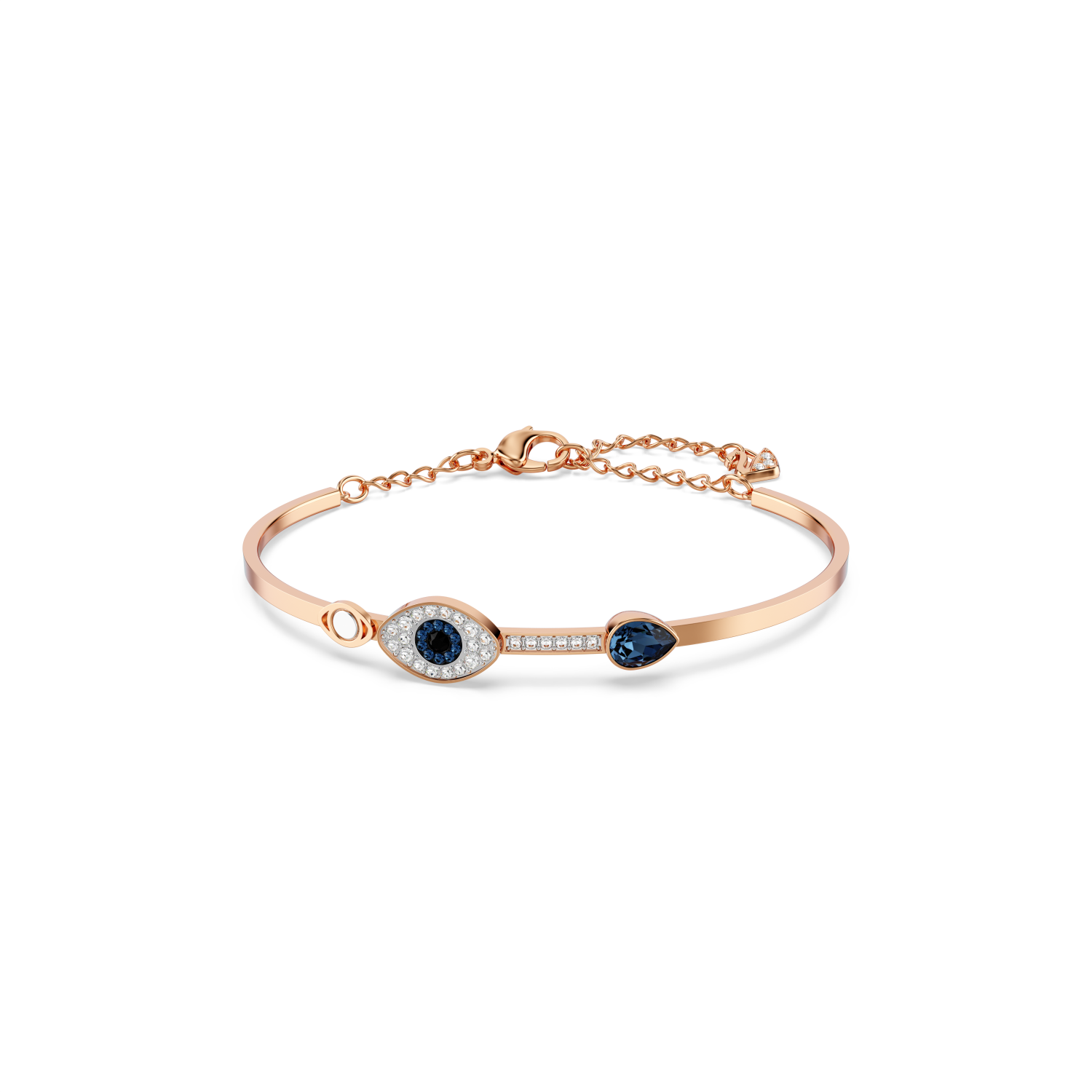 Swarovski - Bracciale rigido Symbolica, Evil eye, Blu, Mix di finiture Ref. 5171991 - SWAROVSKI