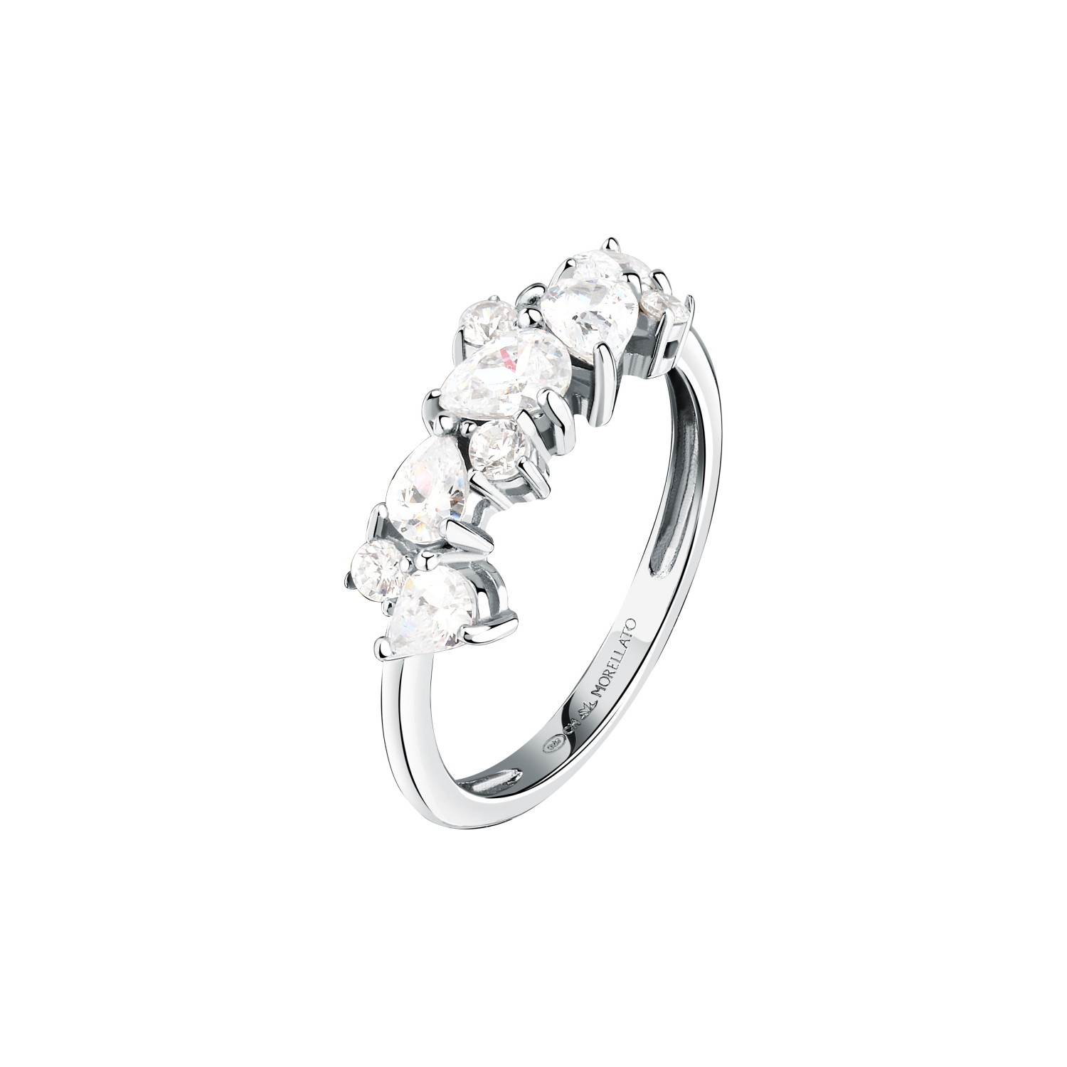 Anello Morellato Riflessi in argento 925, con zirconi misura 14 - SABC10014 - MORELLATO