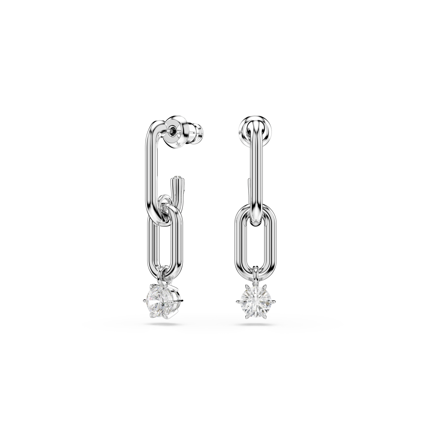 Swarovski - Orecchini pendenti Constella, Taglio Round, Bianchi, Placcato rodio Ref. 5728584 - SWAROVSKI