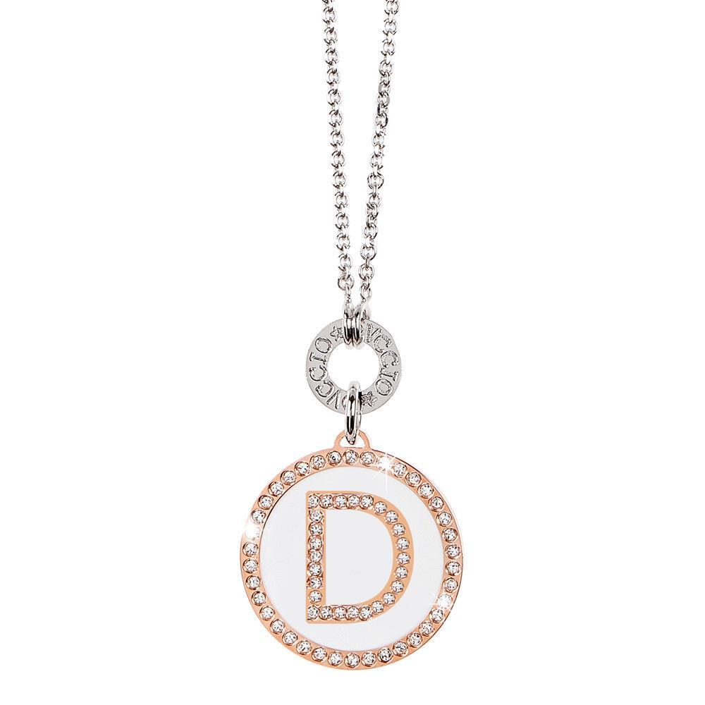 Girocollo Dvccio - Lettera D collezione My Letters 90 cm. Ref. ZXIMCL1048/2C/W-D - DUCCIO