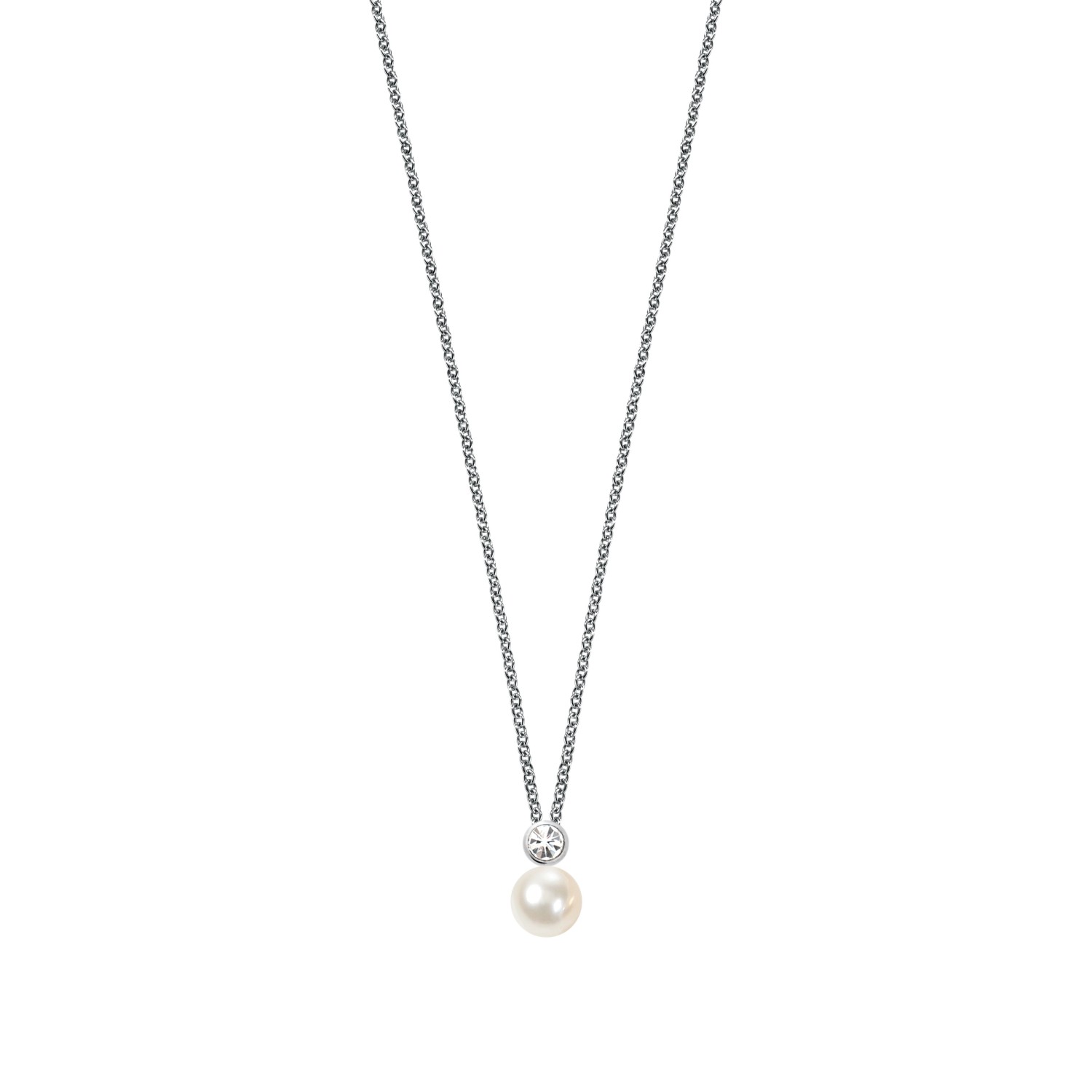 Collana Morellato Perla in argento 925, con zirconi e perle - SANH02 - MORELLATO