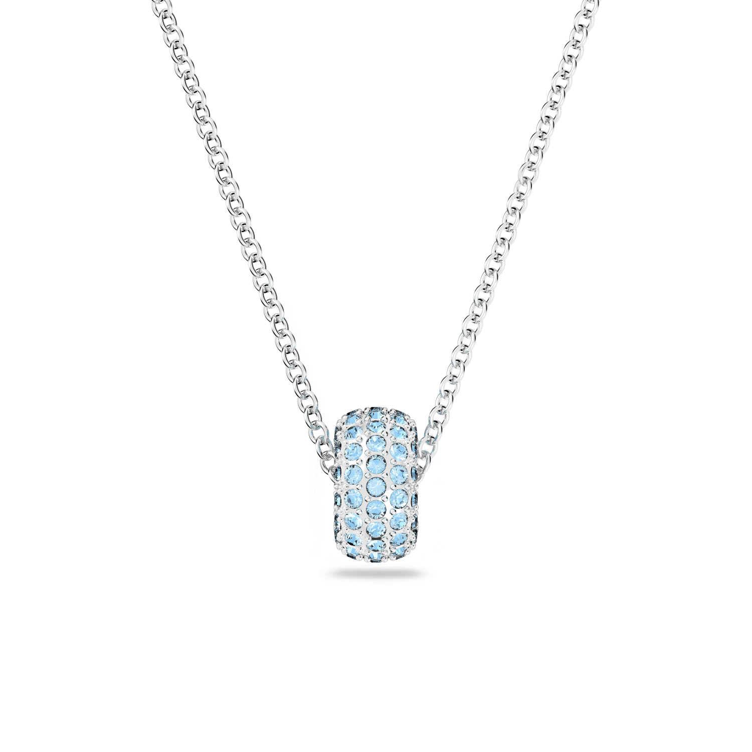 Swarovski - Pendente Stone, Blu, Placcato rodio Ref. 5642886 - SWAROVSKI