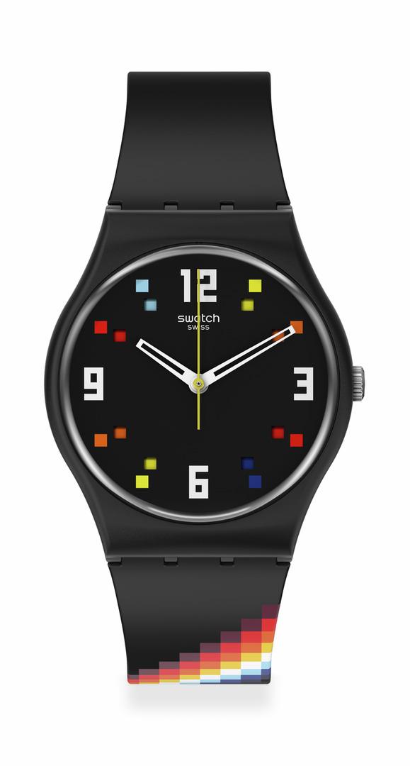 Orologio Swatch BLACK CAROUSEL SQUARES Ref. SO28B705 - SWATCH