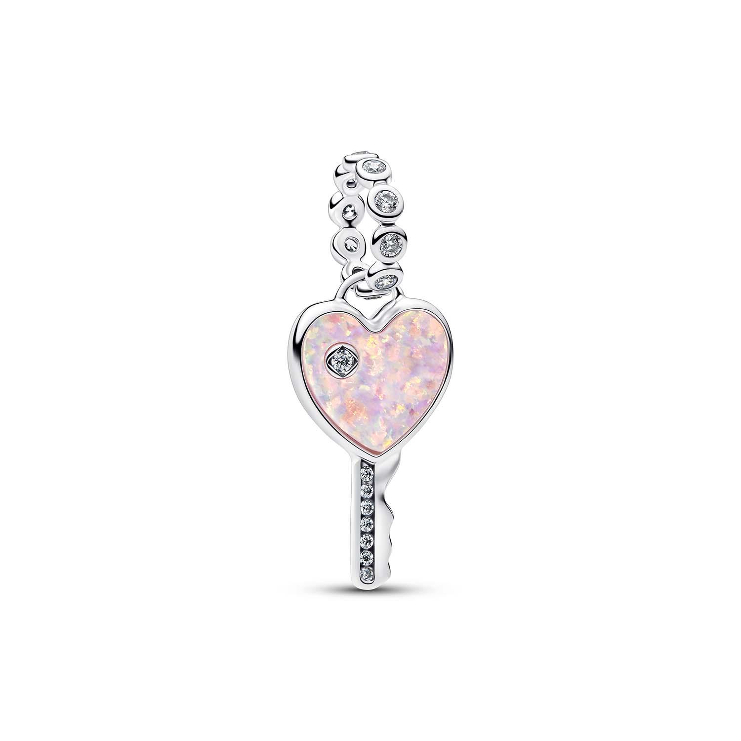 Pandora - Pendente Chiave a Cuore Opale Rosa Ref. 794427C01 - PANDORA