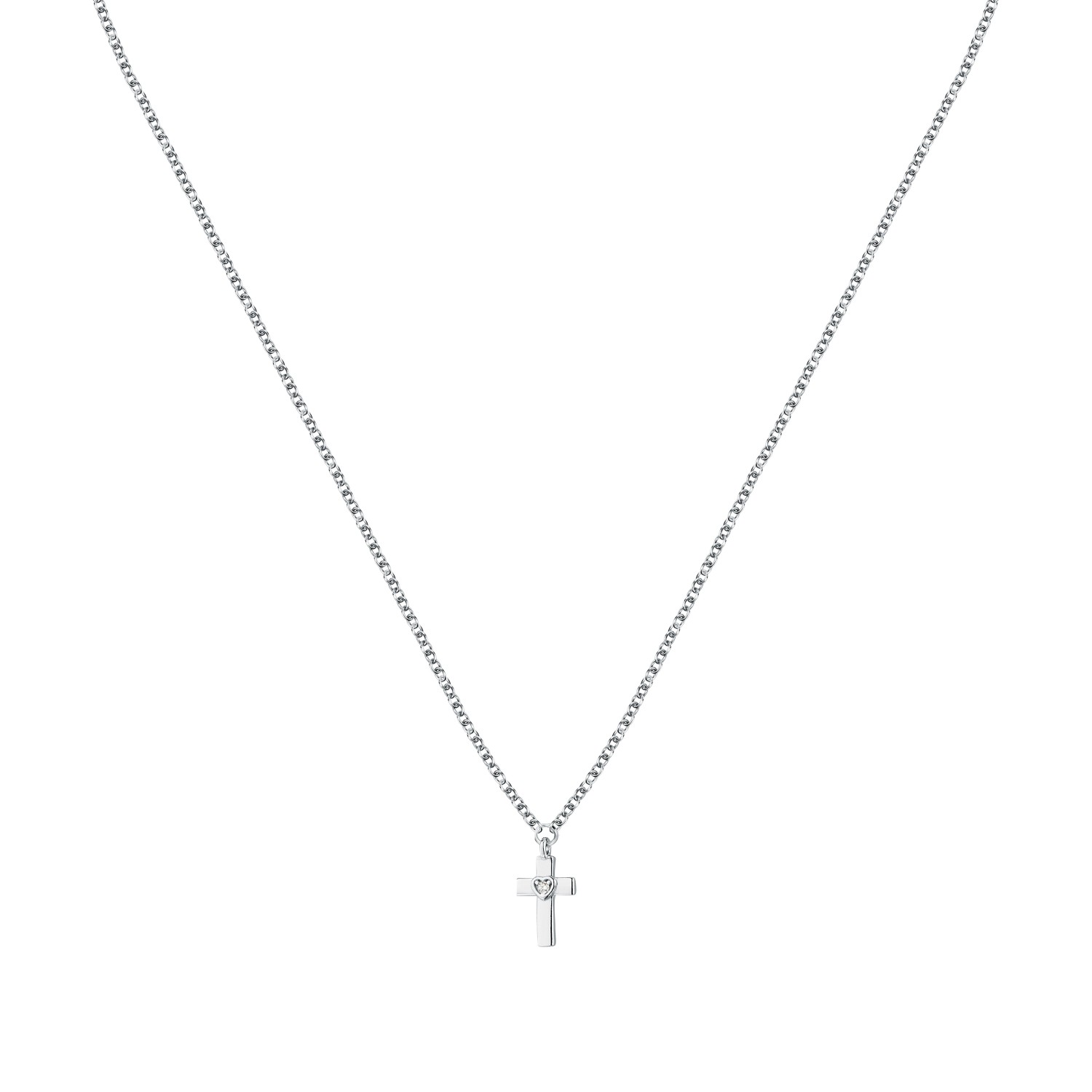 Collana Morellato Dono in argento 925, con zirconi e motivo a croce - SAZL03 - MORELLATO