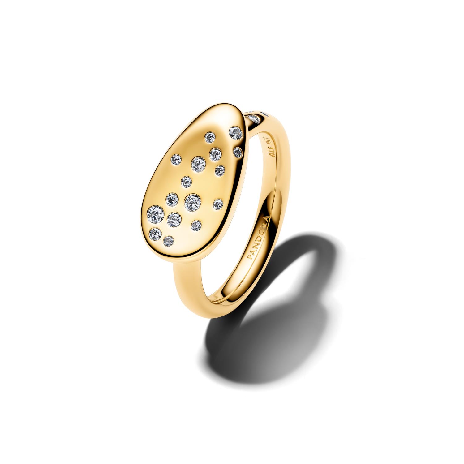 Pandora - Anello Sigillo con Pietre Luminose Ref. 164707C01-52 - PANDORA
