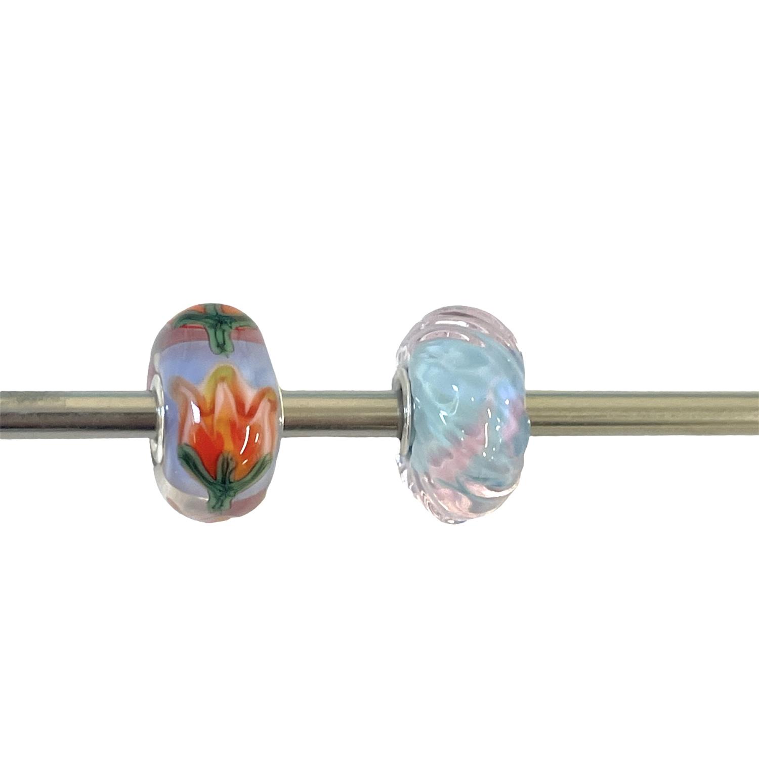 Trollbeads Unico in Vetro - OOAK Original Trollbeads 2 PZ - TROLLBEADS