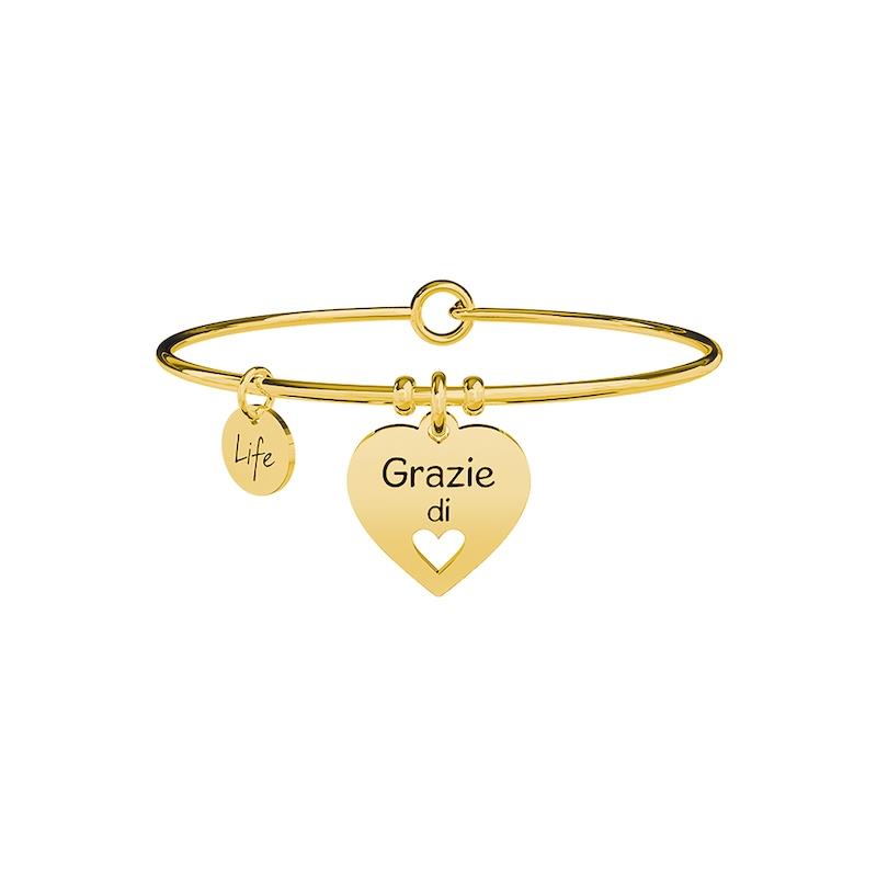 Gioielli Kidult - Bracciale in acciaio 316L e Pvd Gold Ref. 731636 - KIDULT