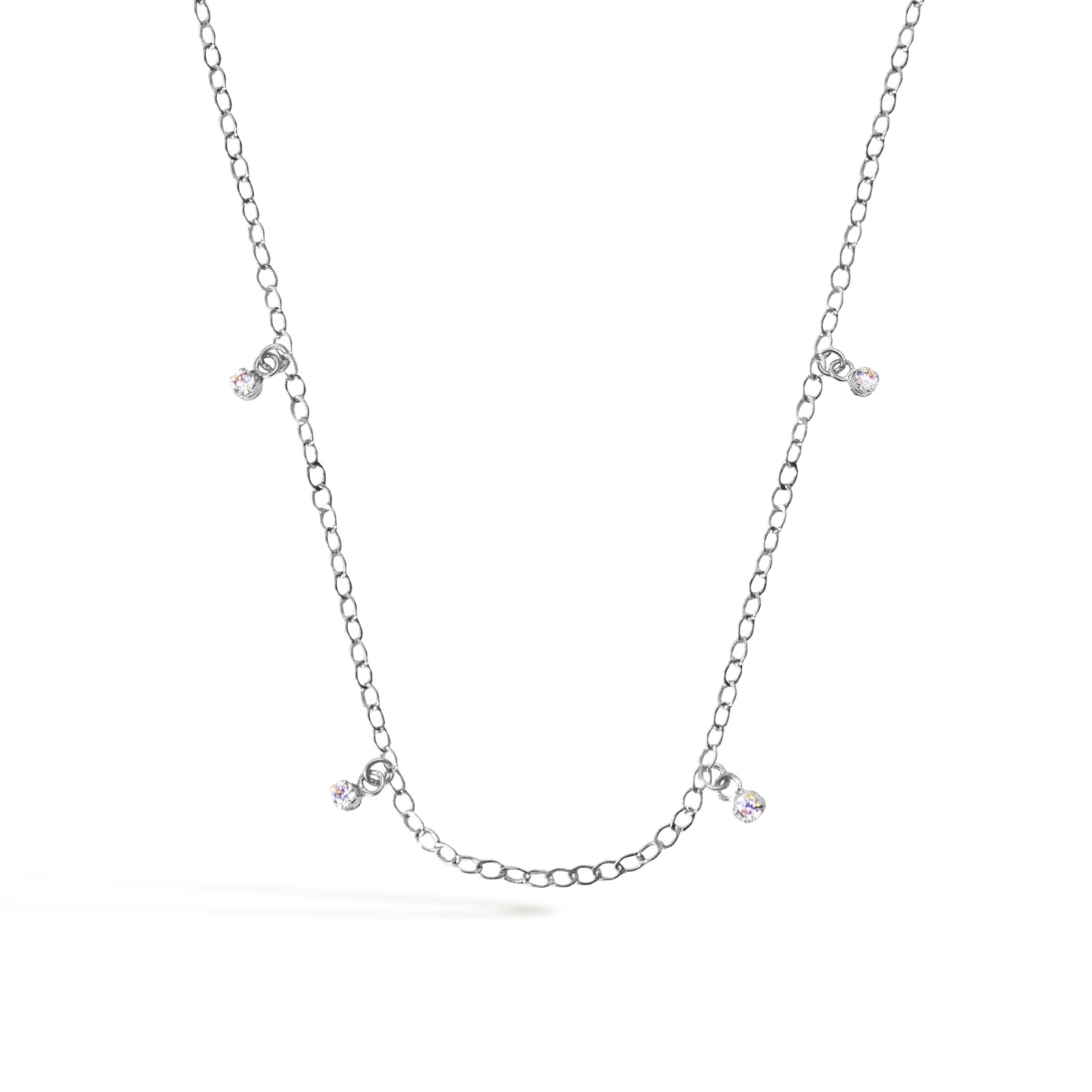 Collana in Oro 9 Kt e Zirconi  Ref. A0572B9 - FACCO