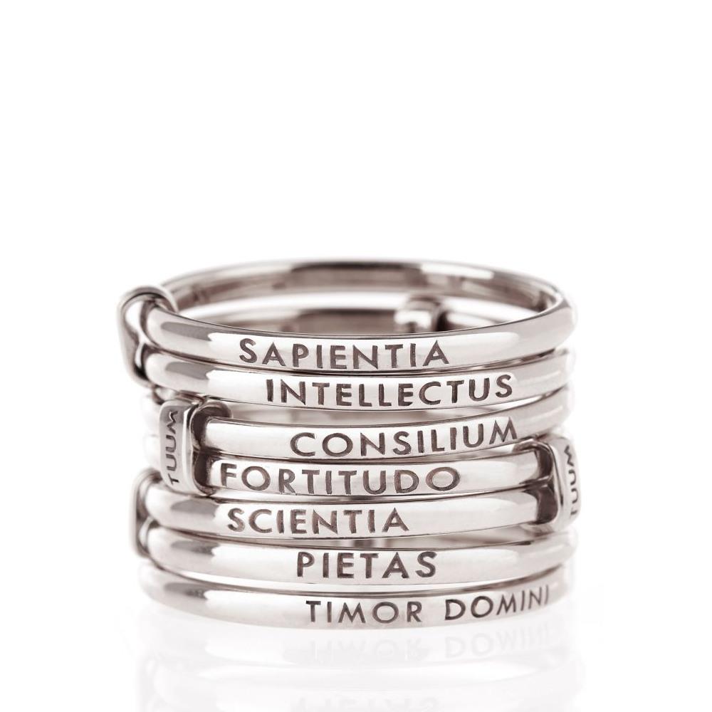 Anello Tuum Settedoni in Argento Rodiato Ref. DONIL090C00 - TUUM