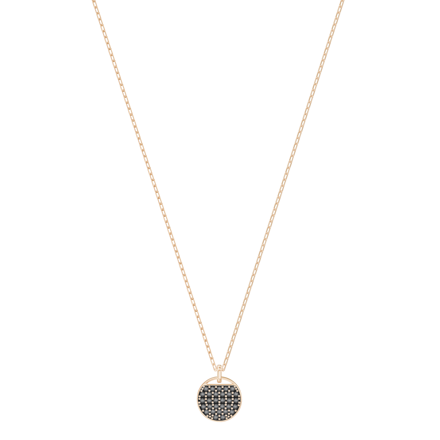 Swarovski - Pendente Ginger, grigio, Placcato oro rosa Ref. 5347296 - SWAROVSKI