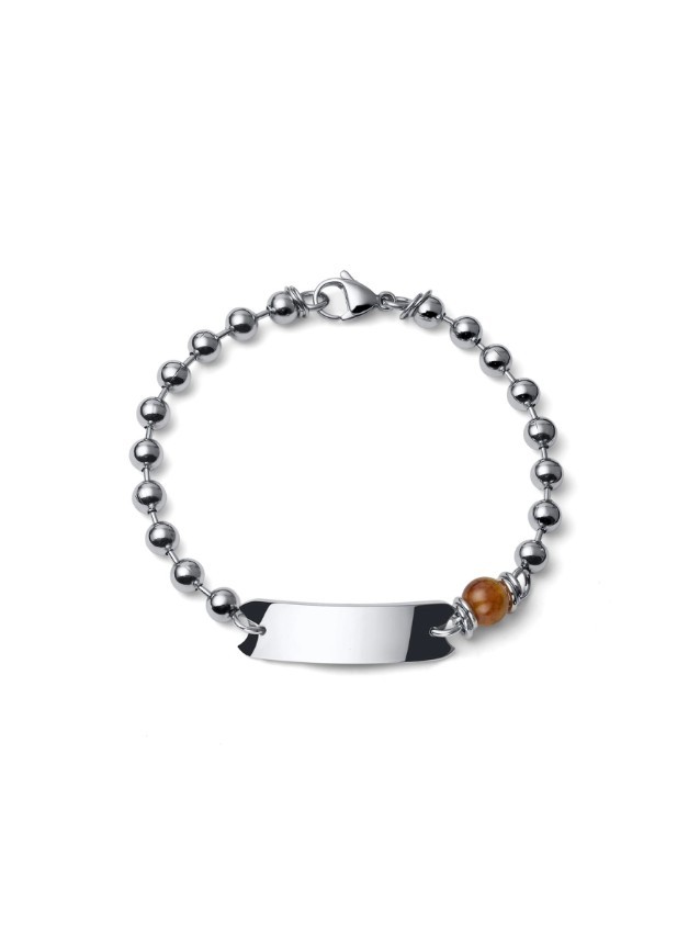 UNOAERRE - Bracciale in Acciaio Aeternum Catena a Palline con Agata Ref. 4305 - UNOAERRE