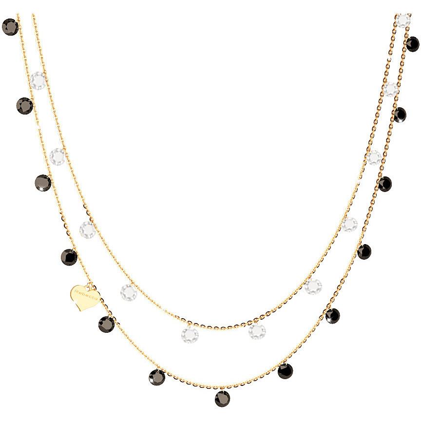 COLLANA REBECCA - LUCCIOLE ARGENTO E PIETRE Ref. SLCKOB04 - REBECCA