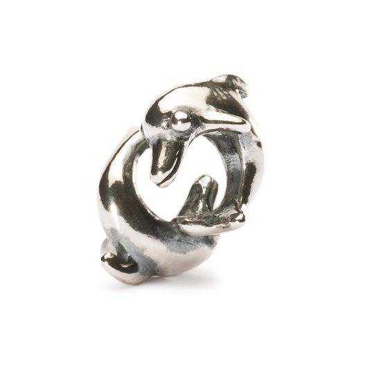Trollbeads Bead in Argento -  Original Trollbeads Delfini Giocosi Ref. TAGBE-00233 - TROLLBEADS