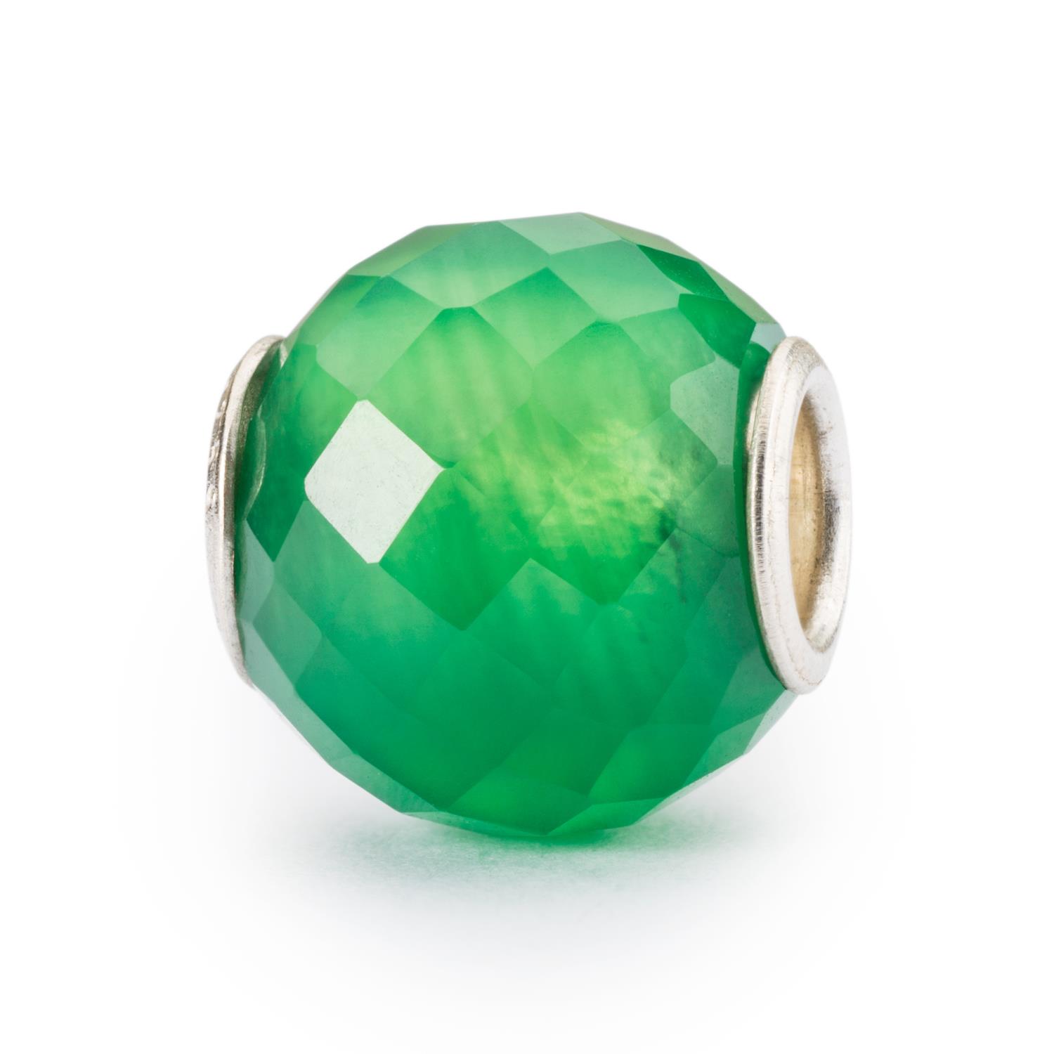 Trollbeads in Pietra - Onice Verde Rotondo Sfaccettato Ref. TSTBE-00036 - TROLLBEADS