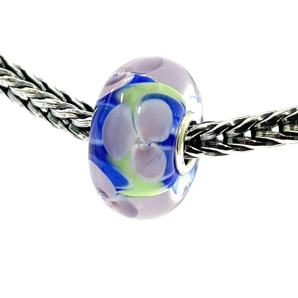 Trollbeads Unico in Vetro - OOAK Original Trollbeads fiore rosa Ref. UNICO-F4-5 - TROLLBEADS