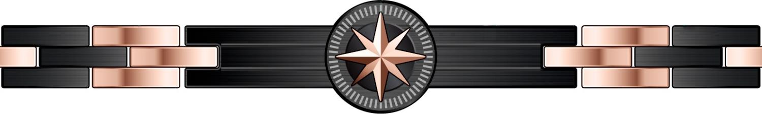 Bracciale Zancan da uomo in Acciaio PVD nero Ref. EHB229 - ZANCAN