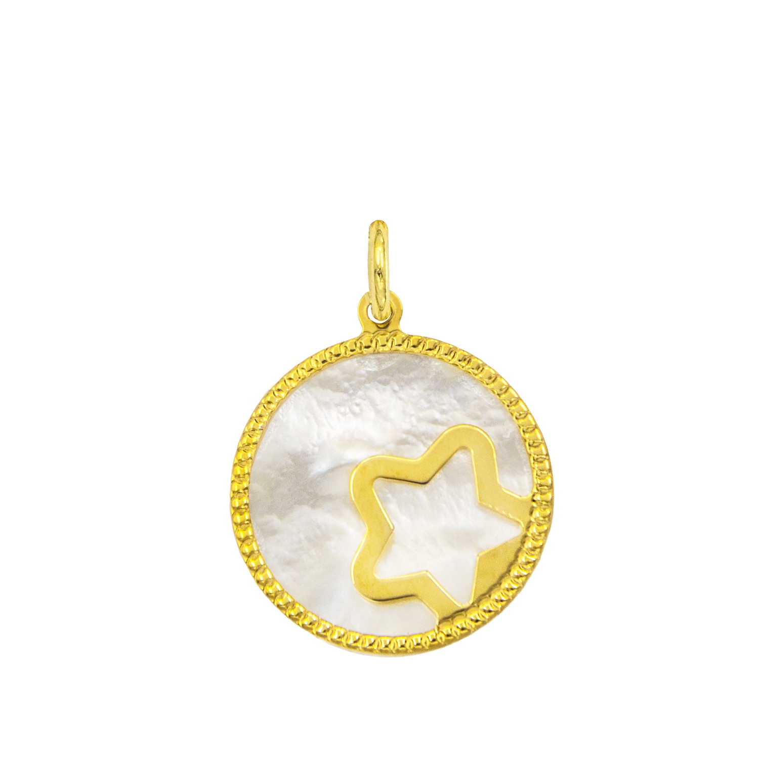 Charm Stella in Oro 9 Kt e Madreperla  Ref. A0380G9 - FACCO