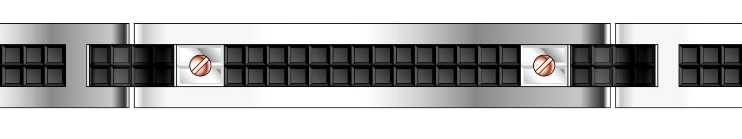 Bracciale Zancan da uomo in Acciaio Ref. EHB292 - ZANCAN