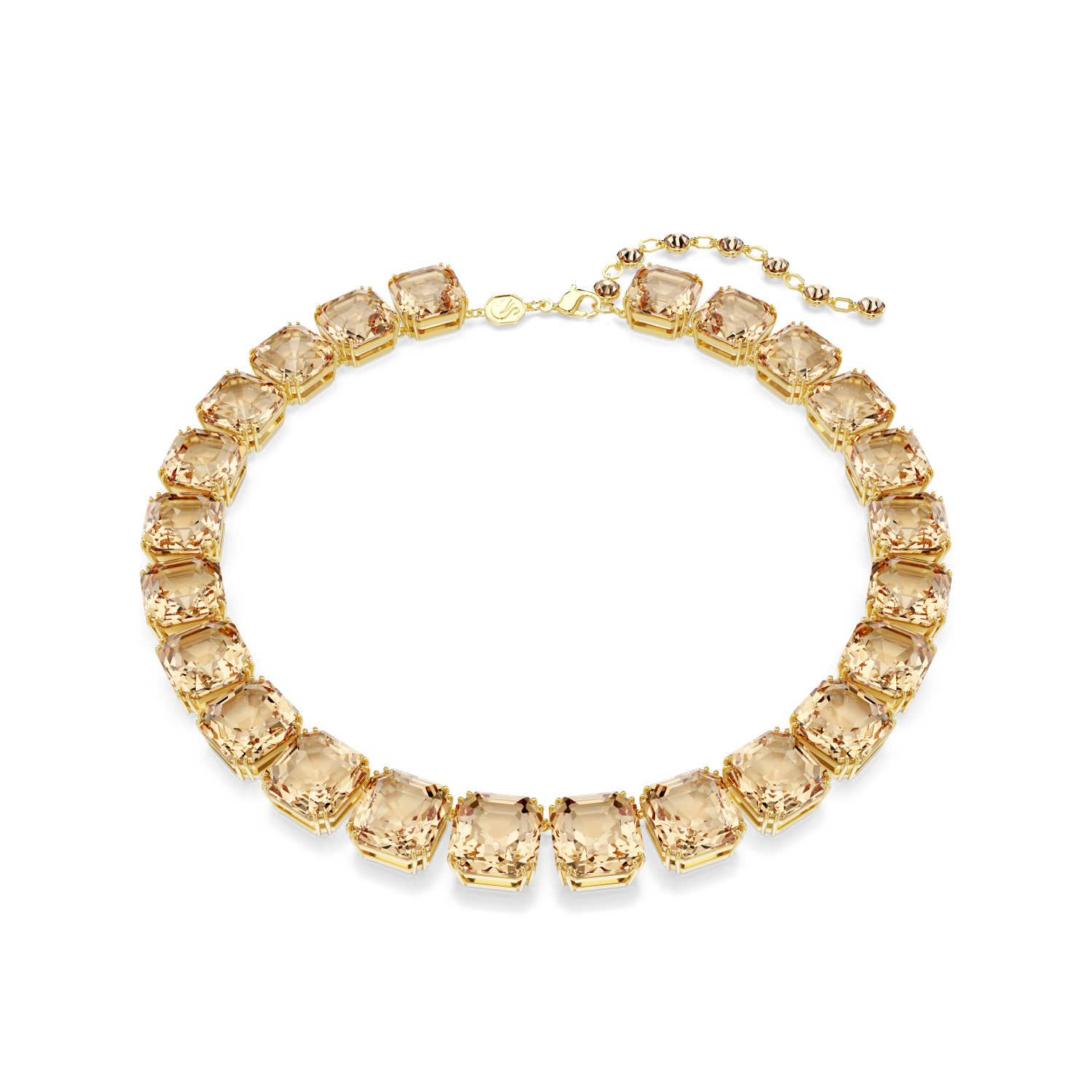 Swarovski - Collana Millenia, Taglio ottagonale, Placcato color oro Ref. 5718357 - SWAROVSKI