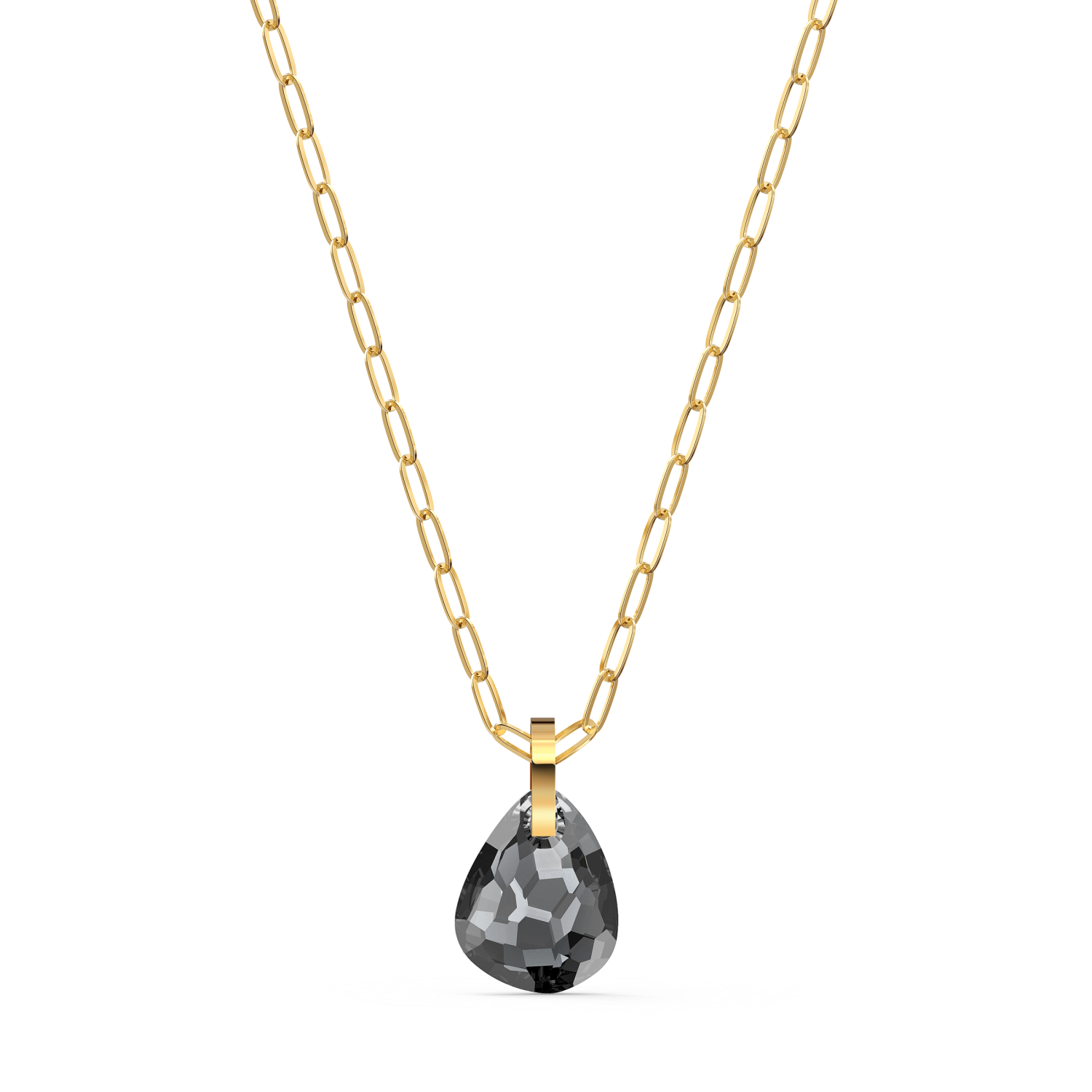 Swarovski - Pendente T Bar, Grigio, Placcato color oro Ref. 5558340 - SWAROVSKI