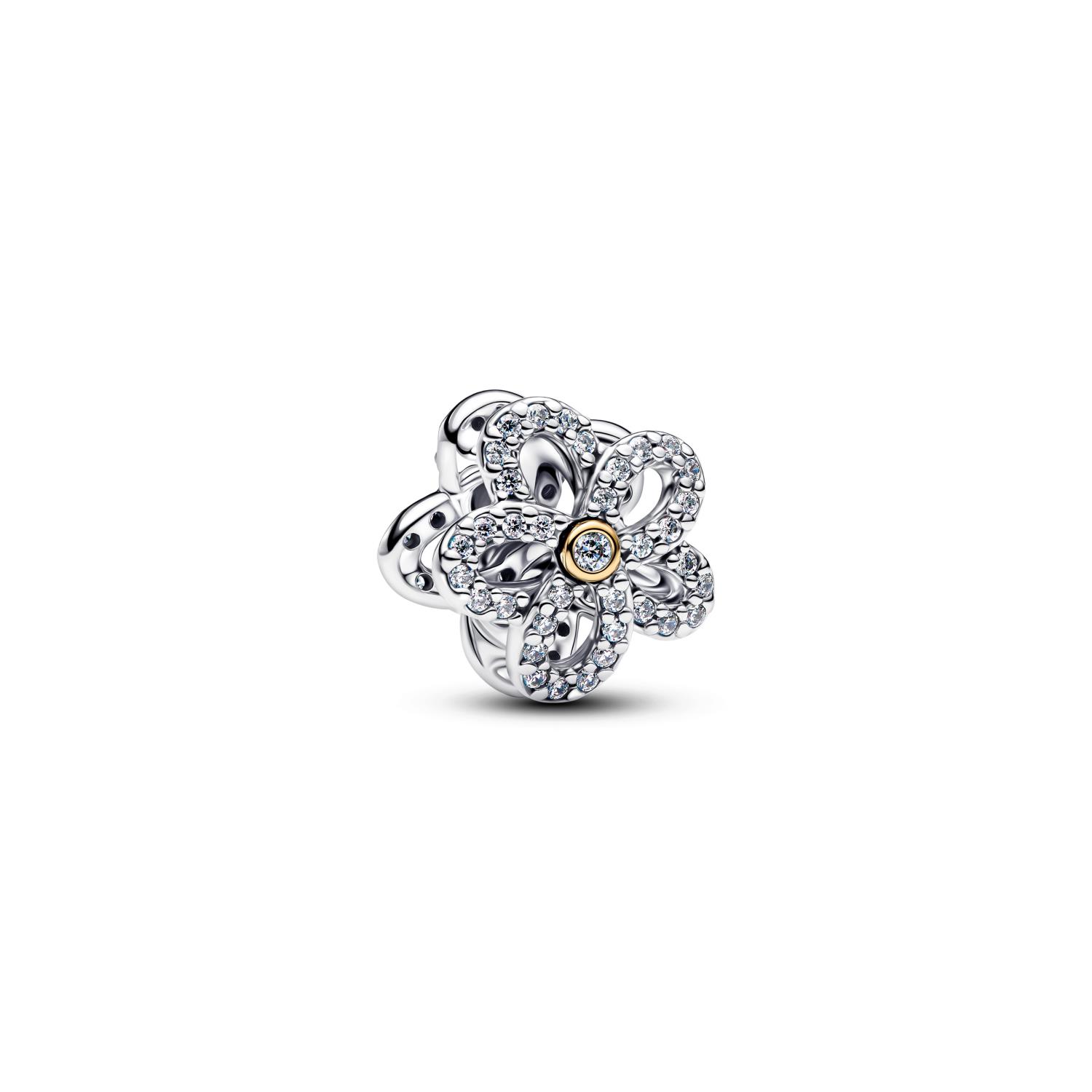 Pandora - Charms Openwork Fiore Pav&egrave; Ref. 764480C01 - PANDORA