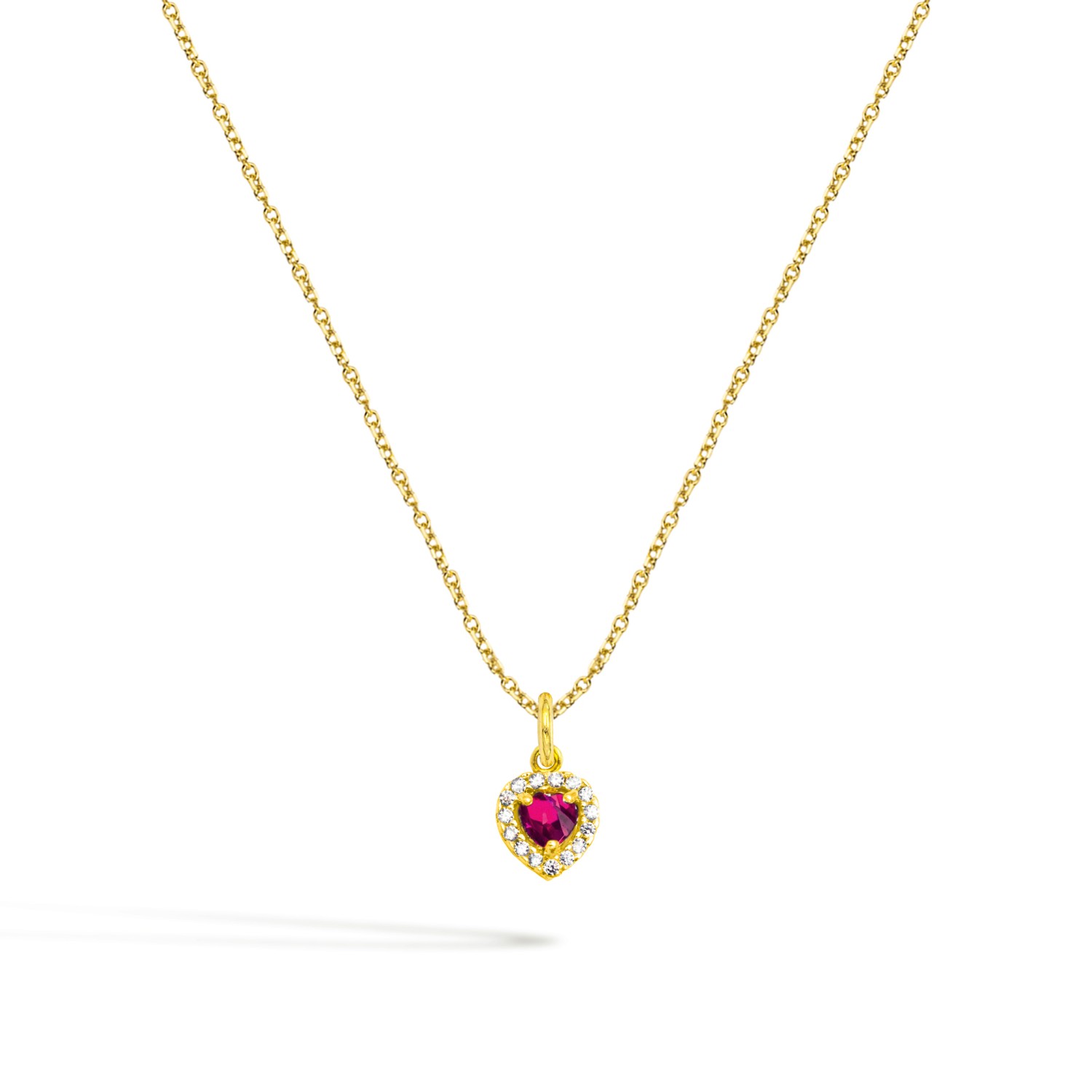 Collana GEMME in Oro 9 Kt e Zirconi  Ref. C0165G9 - FACCO