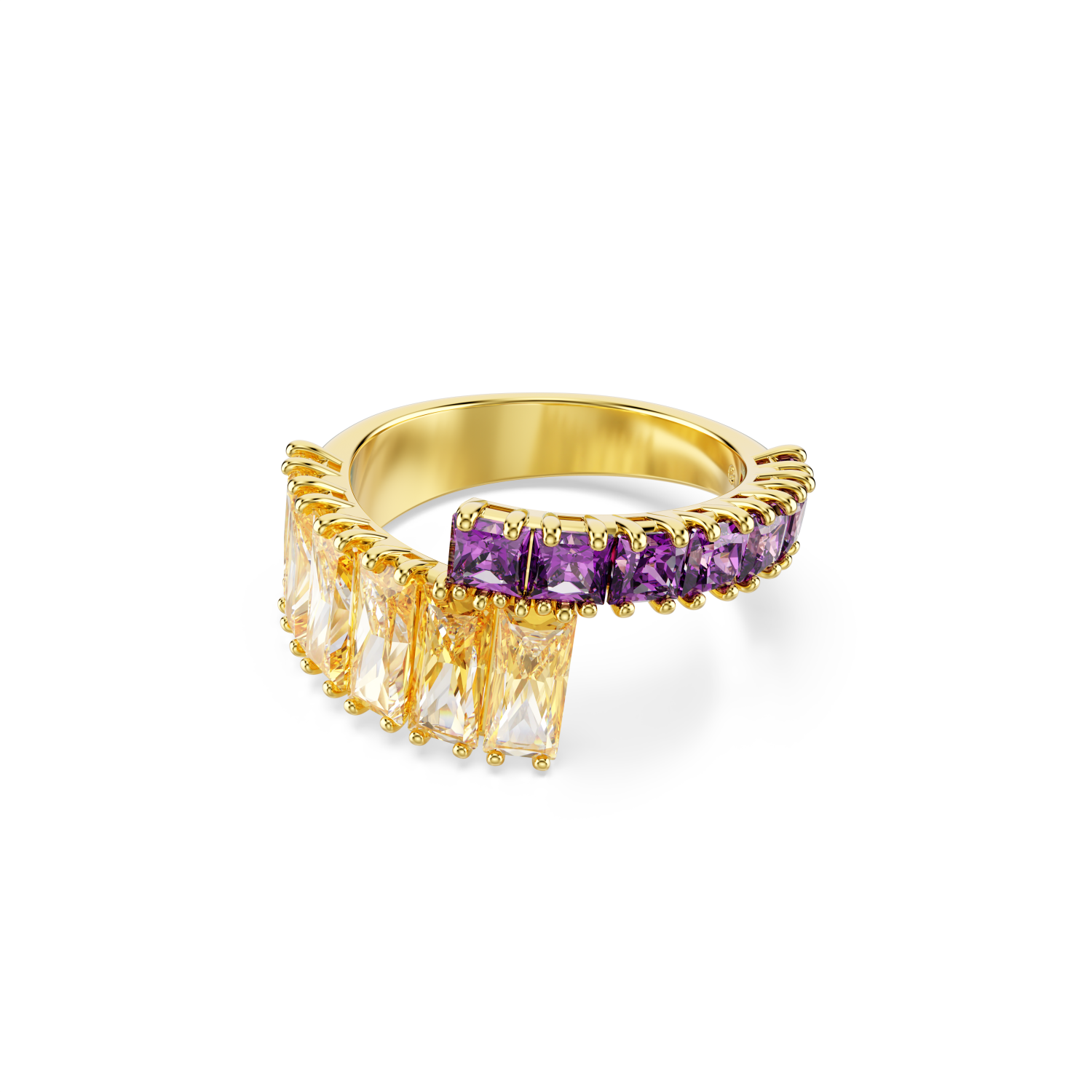 Swarovski - Anello Matrix, Taglio misto, Multicolore, Placcato color oro Ref. 5722448 - SWAROVSKI