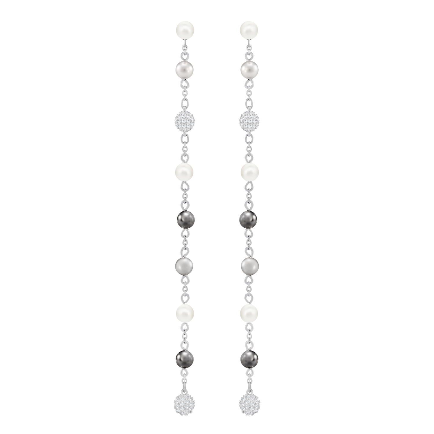 Swarovski - Orecchini Canopy, multicolore, Placcatura rodio Ref. 5430883 - SWAROVSKI