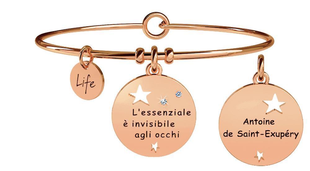 Gioielli Kidult - Bracciale in acciaio 316L e Pvd Ros&egrave; Ref. 731034 - KIDULT