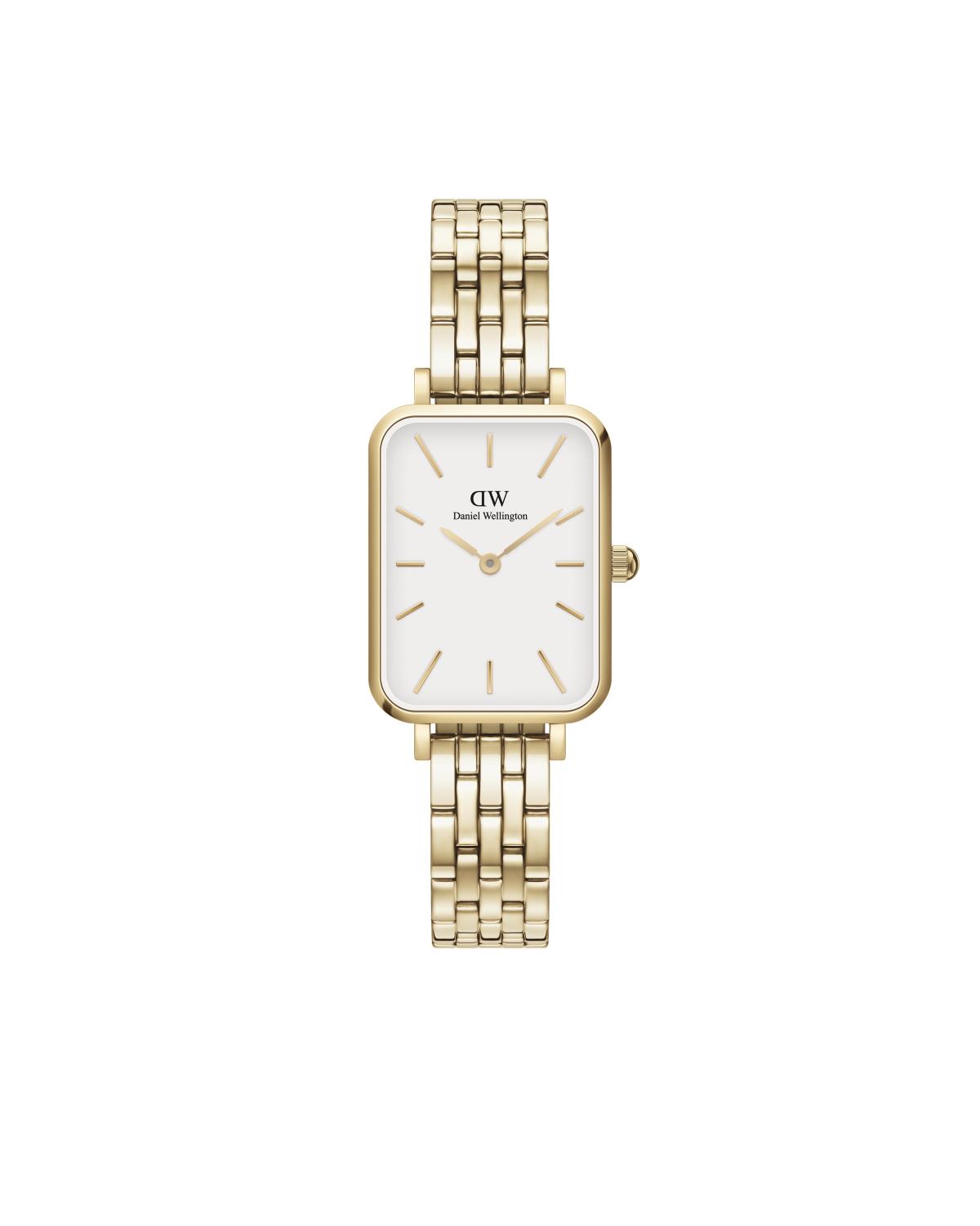 Orologio Daniel Wellington Quadro Lumine 5Link Evergold Ref. DW00100622 - DANIEL WELLINGTON