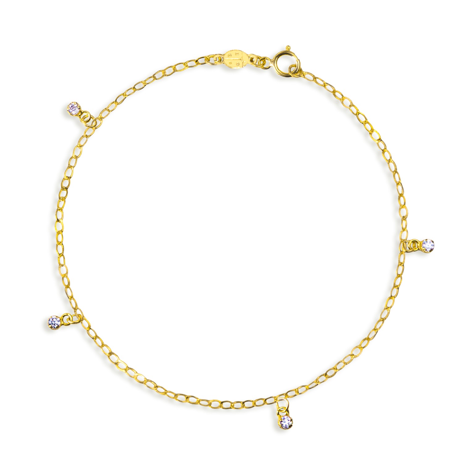 Bracciale in Oro 9 Kt e Zirconi  Ref. A0580G9 - FACCO
