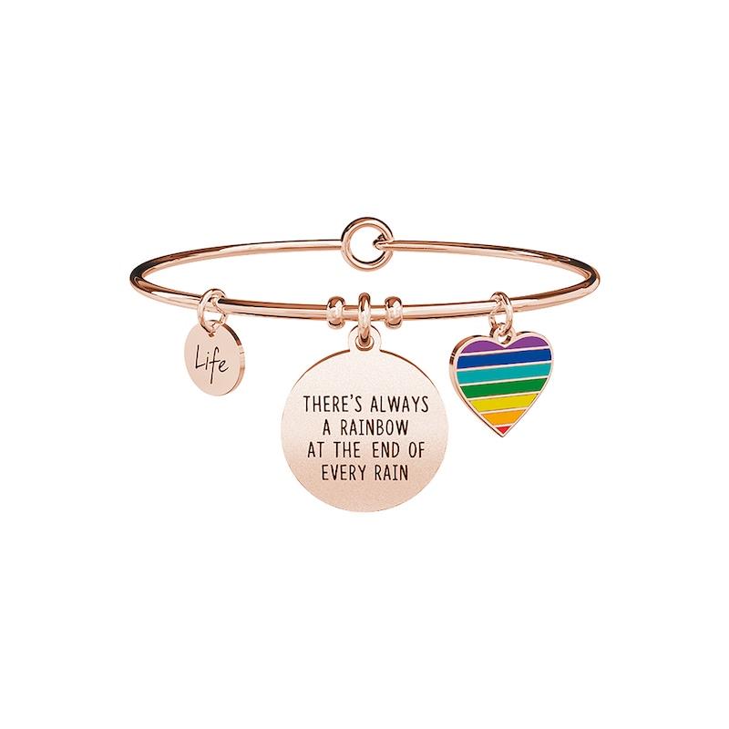 Gioielli Kidult - Bracciale in acciaio 316L e Pvd Ros&eacute; Ref. 731667 - KIDULT