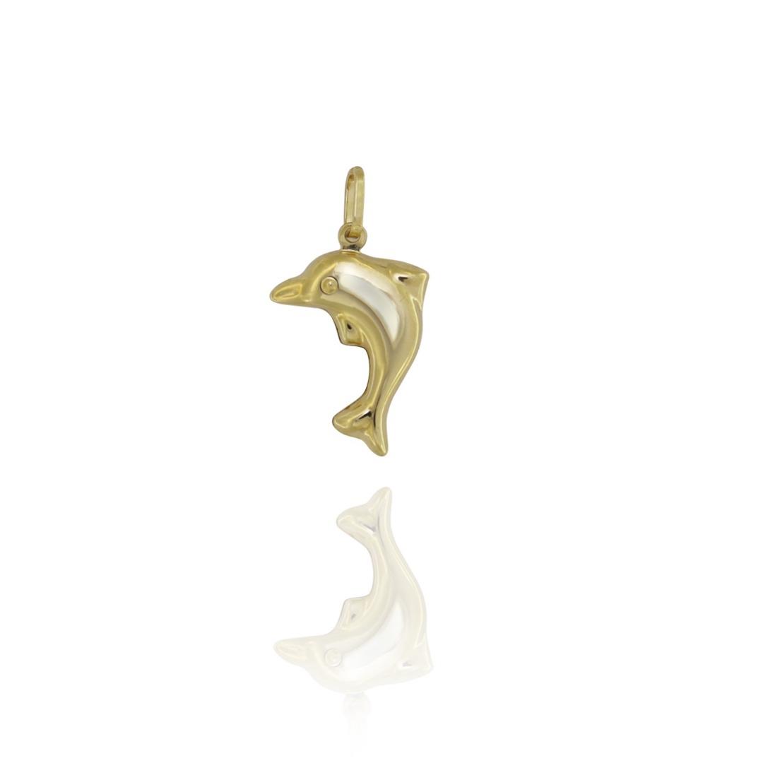 Ciondolo in Oro Giallo Simbolo Delfino Ref. 1041 - FACCO