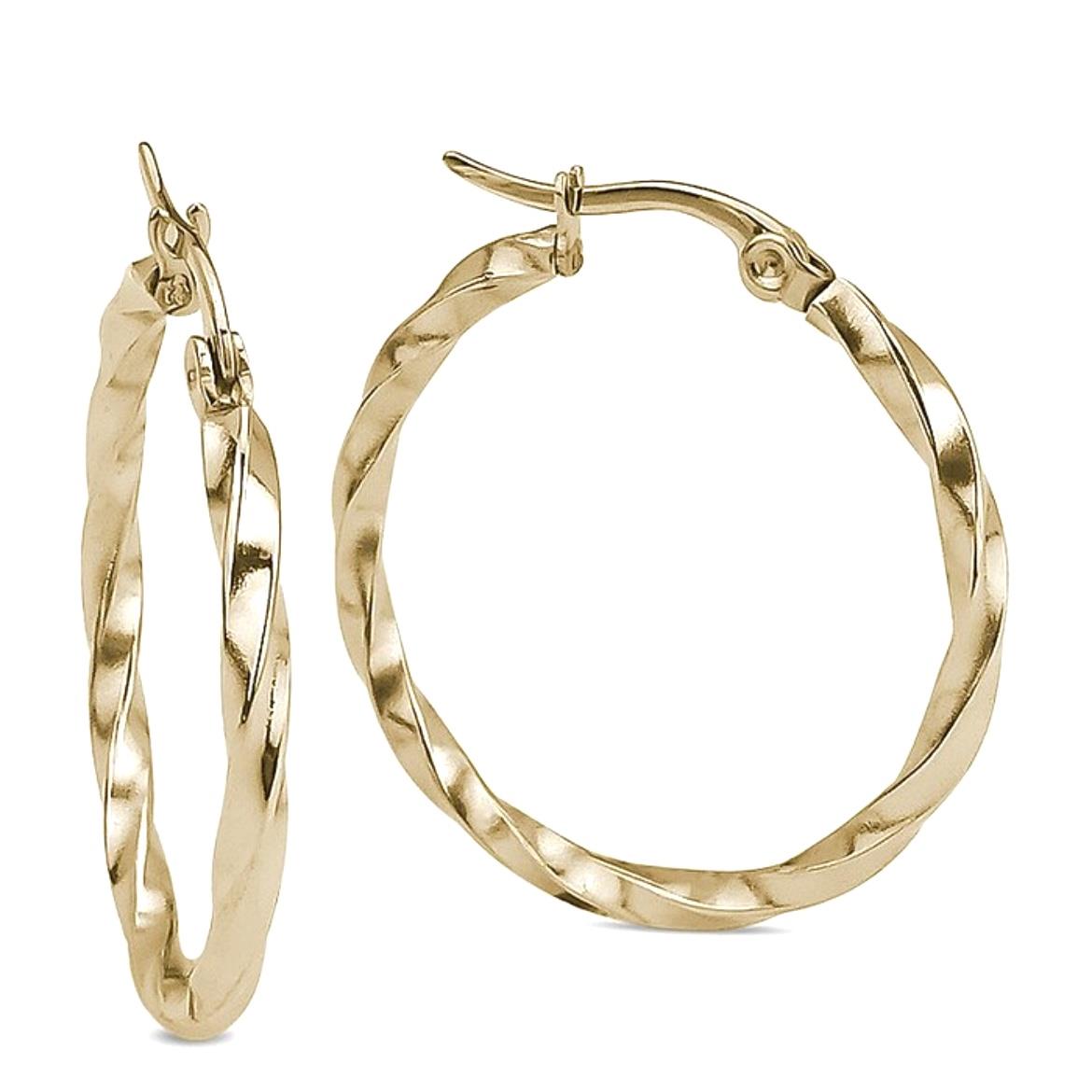 Orecchini cerchio Oro Giallo torchon 45 mm - BARTOCCINI G