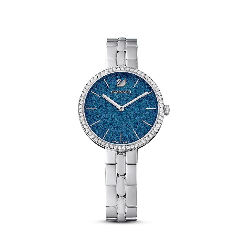 Orologio Swarovski - cosmopolitan, bracciale di metallo, azzurro, acciaio inossidabile Ref. 5517790 - SWAROVSKI