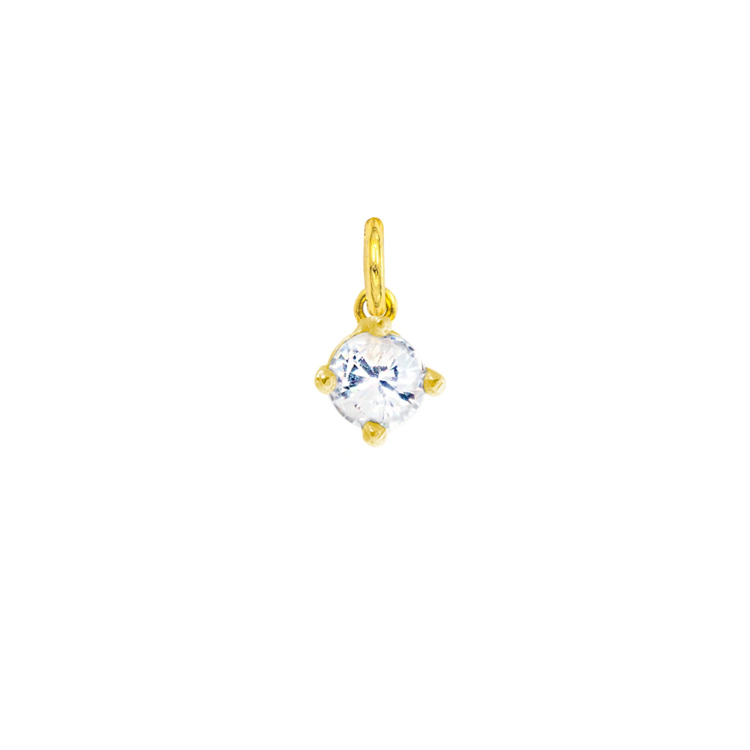 Charm Luce in Oro 9 Kt e Zirconi  Ref. A0173G9 - FACCO