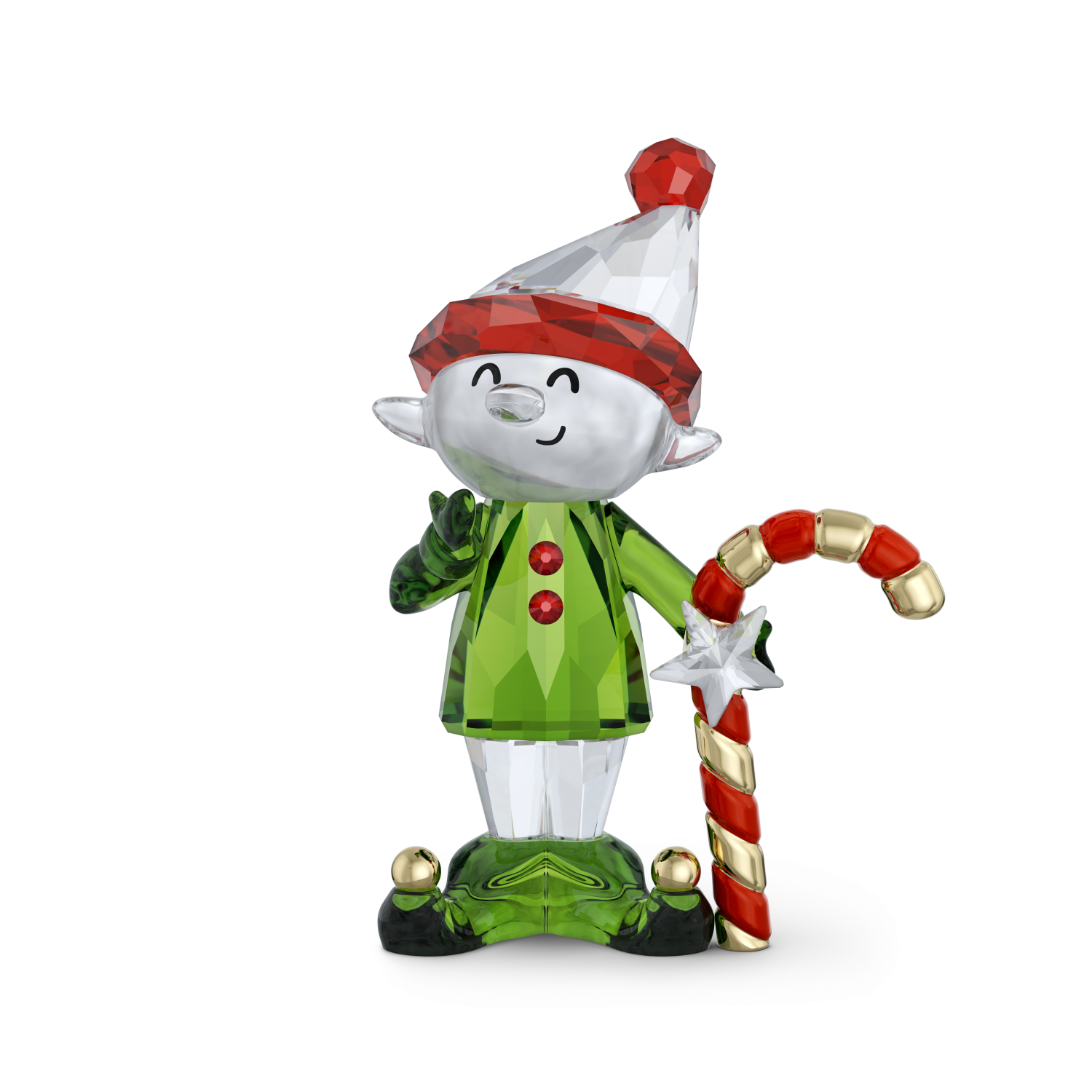 Swarovski - Holiday Cheers Ducis Elfo e Bastoncino di Zucchero Ref. 5701852 - SWAROVSKI
