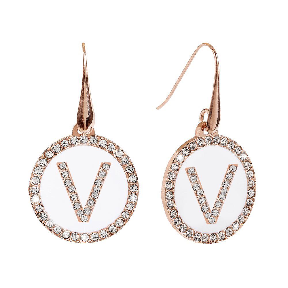 Orecchini Dvccio - Lettera V collezione My Letters Ref. ZXIMO1046/2C/W-L - DUCCIO