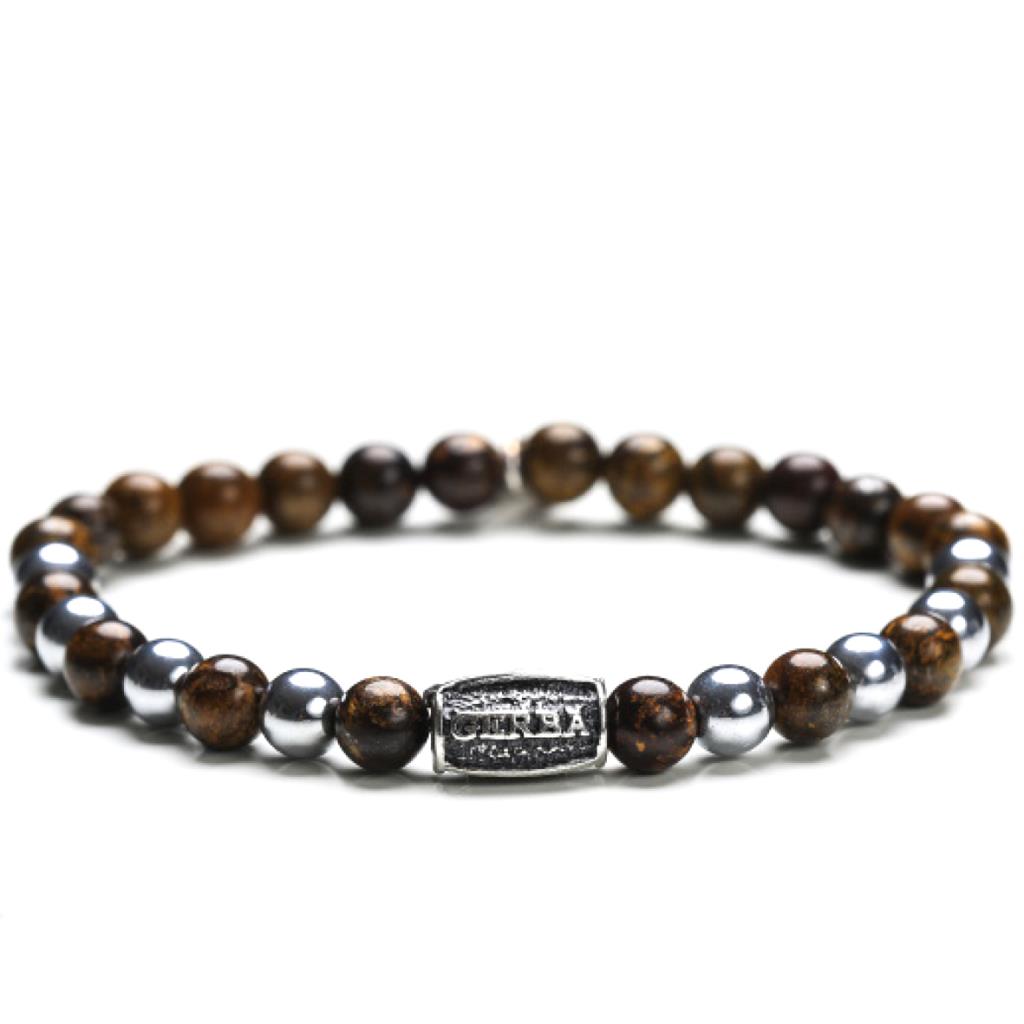BRACCIALE GERBA - SILVER BROWN - GERBA