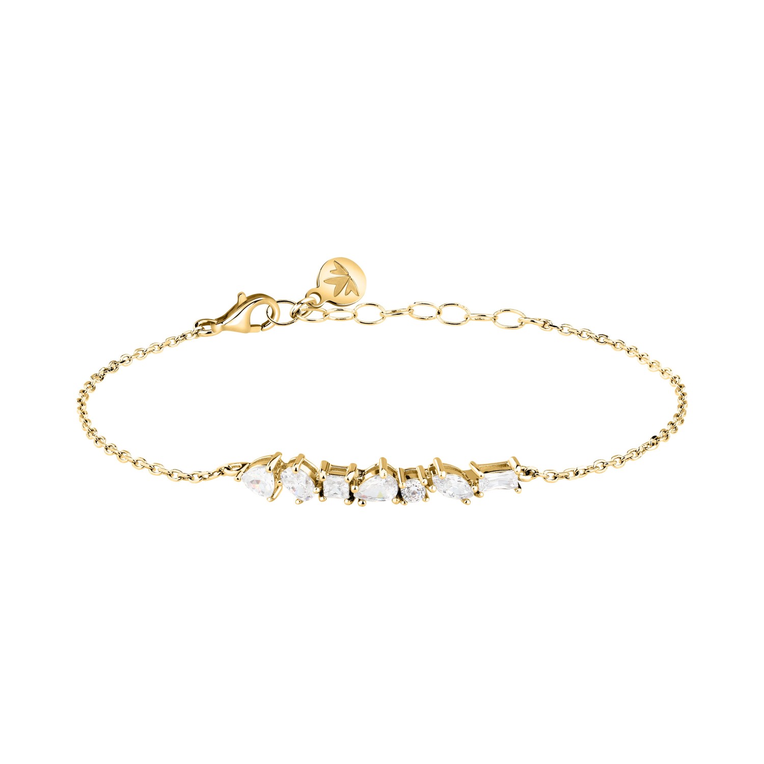 Bracciale Morellato Riflessi in argento 925, con placcatura oro giallo 18K, con zirconi - SABC15 - MORELLATO