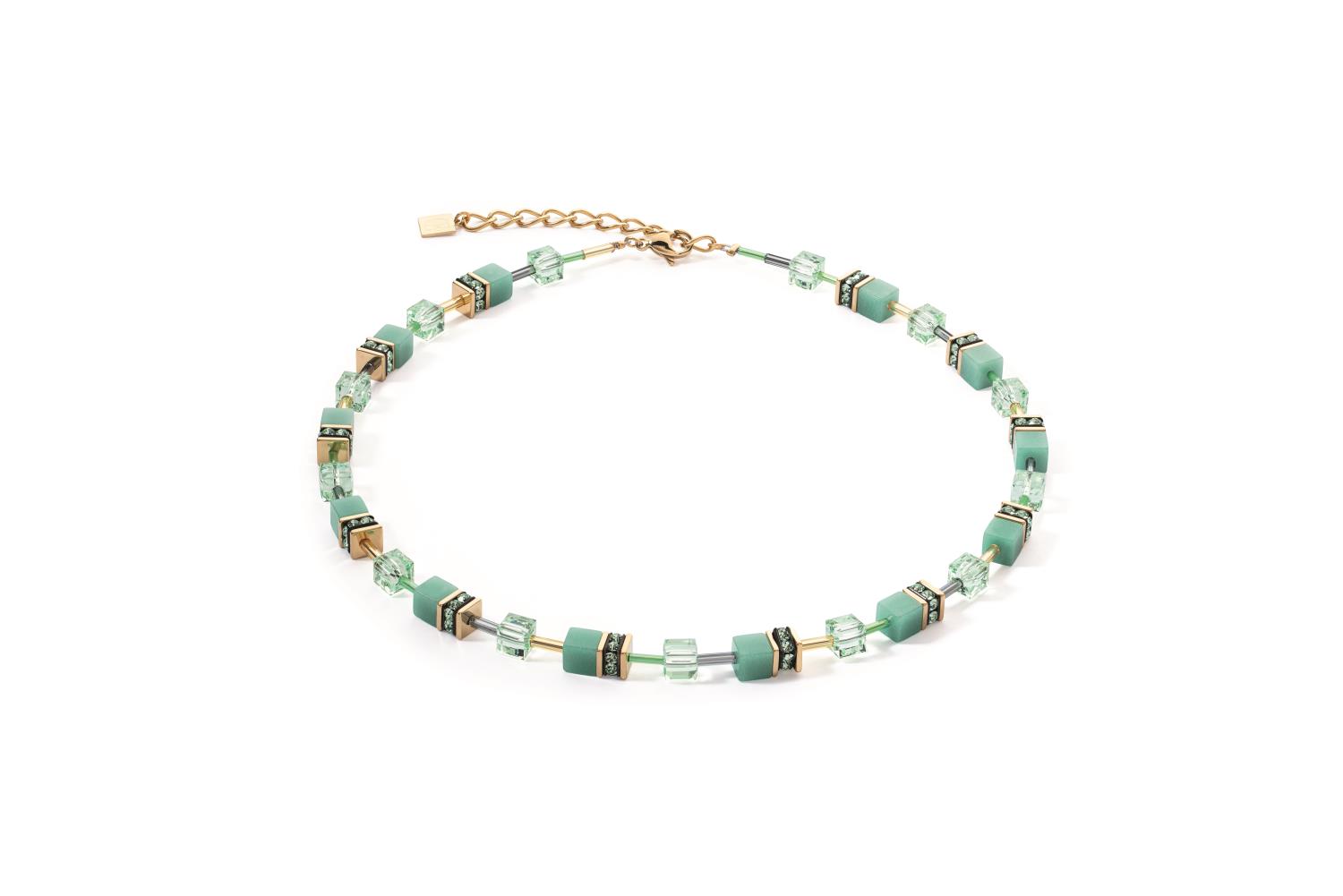 Coeur De Lion - Collana GeoCUBE® Iconic Mono Oro verde Ref. 4020/10-0533 - CDL