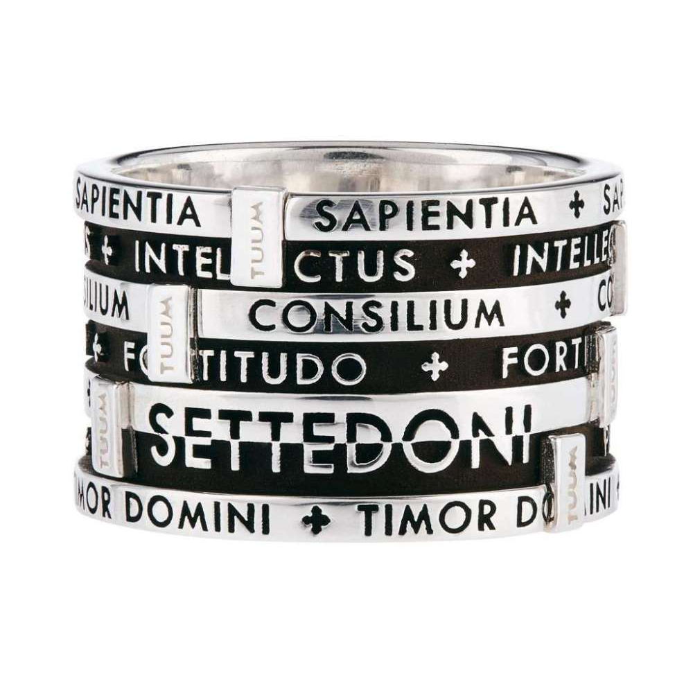 Anello TUUM - 7 in Argento Brunito Mis. 18 Ref. WONIL090A00-18 - TUUM