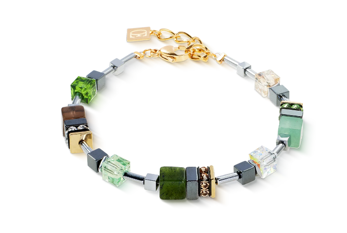 Coeur De Lion - Bracciale GeoCUBE® Precious Motion Forest Light oro Ref. 3017/30-0500 - CDL