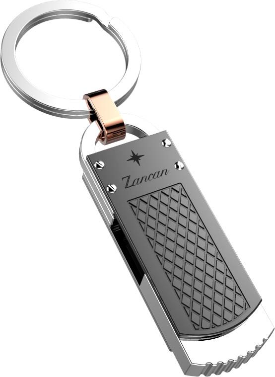 Portachaivi Zancan in Acciaio con chiavetta USB Ref. EHP057 - ZANCAN